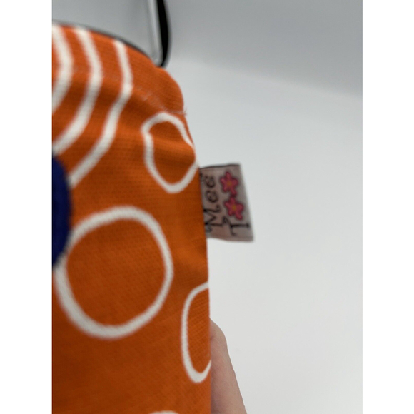 Mee Too Orange Blue Fabric Can Holder Monogram N Game Day - Picture 4 of 4